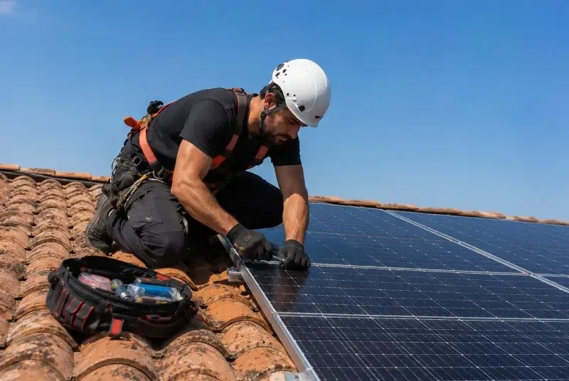 Maintenance et monitoring de panneaux solaires à Pia